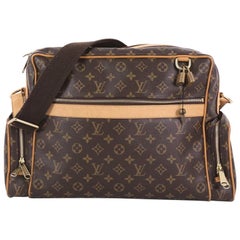 Louis Vuitton Sac Squash Handbag Monogram Canvas