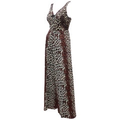 1960’s Cole of California Leopard Print Bathing Suit With Cover Up Pants