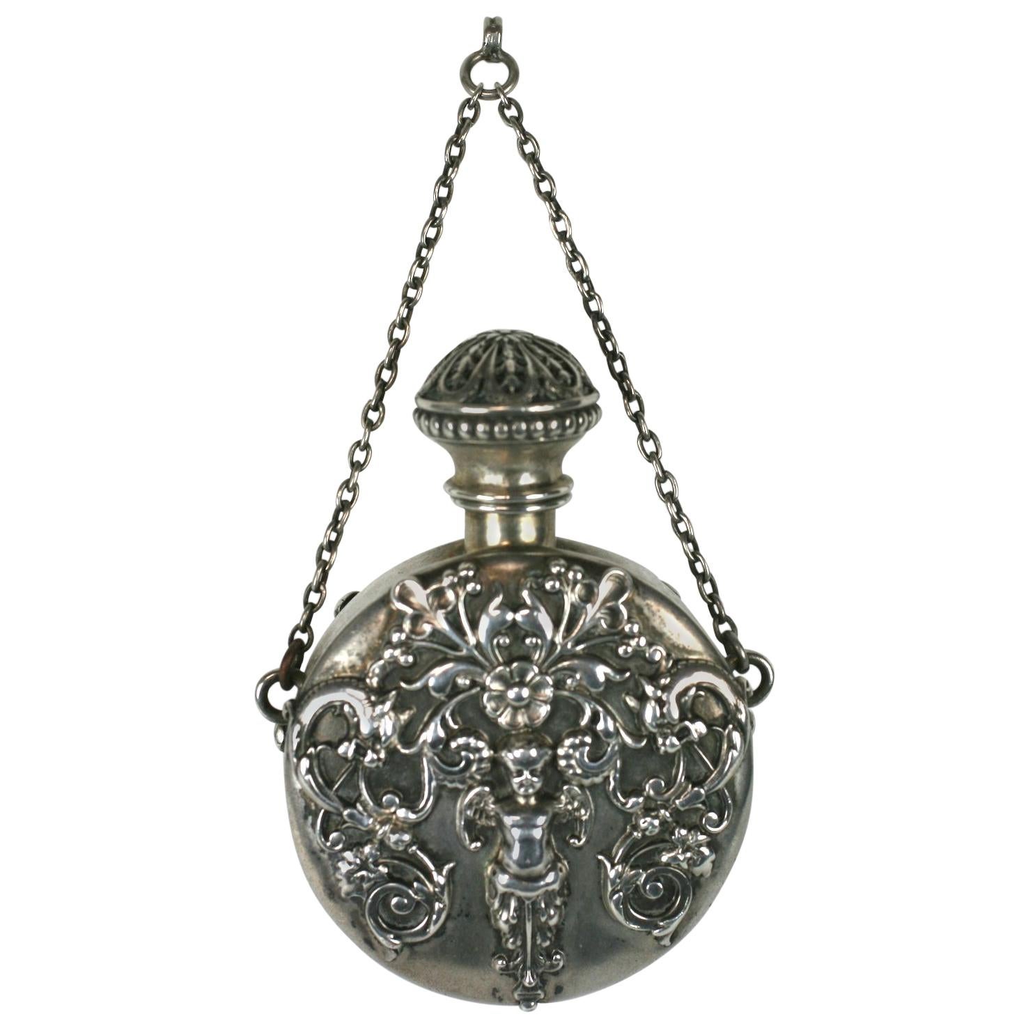 Shiebler Victorian Perfume Flask Pendant