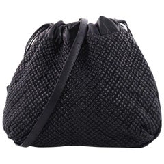 Bottega Veneta Drawstring Shoulder Bag Quilted Leather Medium