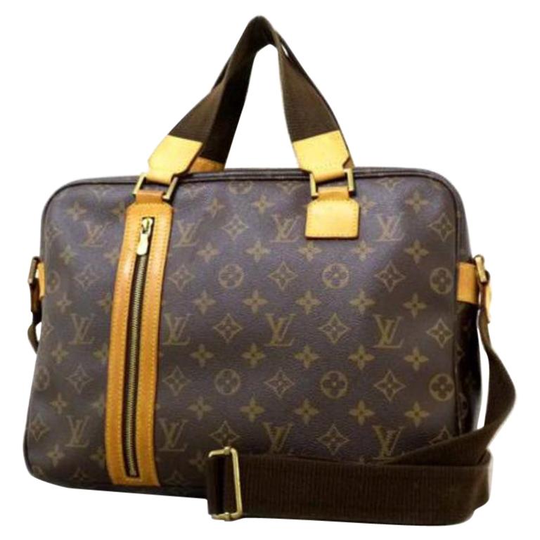 Louis Vuitton Bosphore Monogram Briefcase 220196 Brown Coated Canvas Messenger B