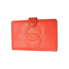 Chanel Red Caviar 'CC' Turnlock Tote Small Q6B12W0FRH000