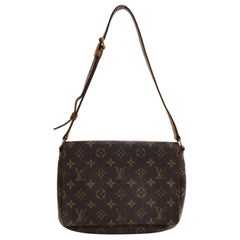 Vintage Louis Vuitton Musette Monogram Tango 231114 Brown Coated Canvas Shoulder Bag