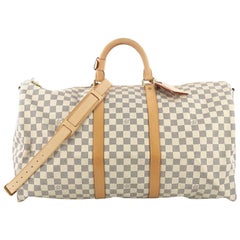 Louis Vuitton Keepall Bandouliere Bag Damier Graphite 55