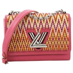 Louis Vuitton Twist Handbag Limited Edition Stitched Epi Leather MM