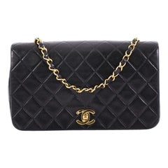 Chanel Vintage 3 Way Full Flap Bag Quilted Lambskin Small