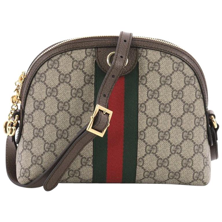 Gucci Ophidia Dome Shoulder Bag GG Coated Canvas Small at 1stdibs
