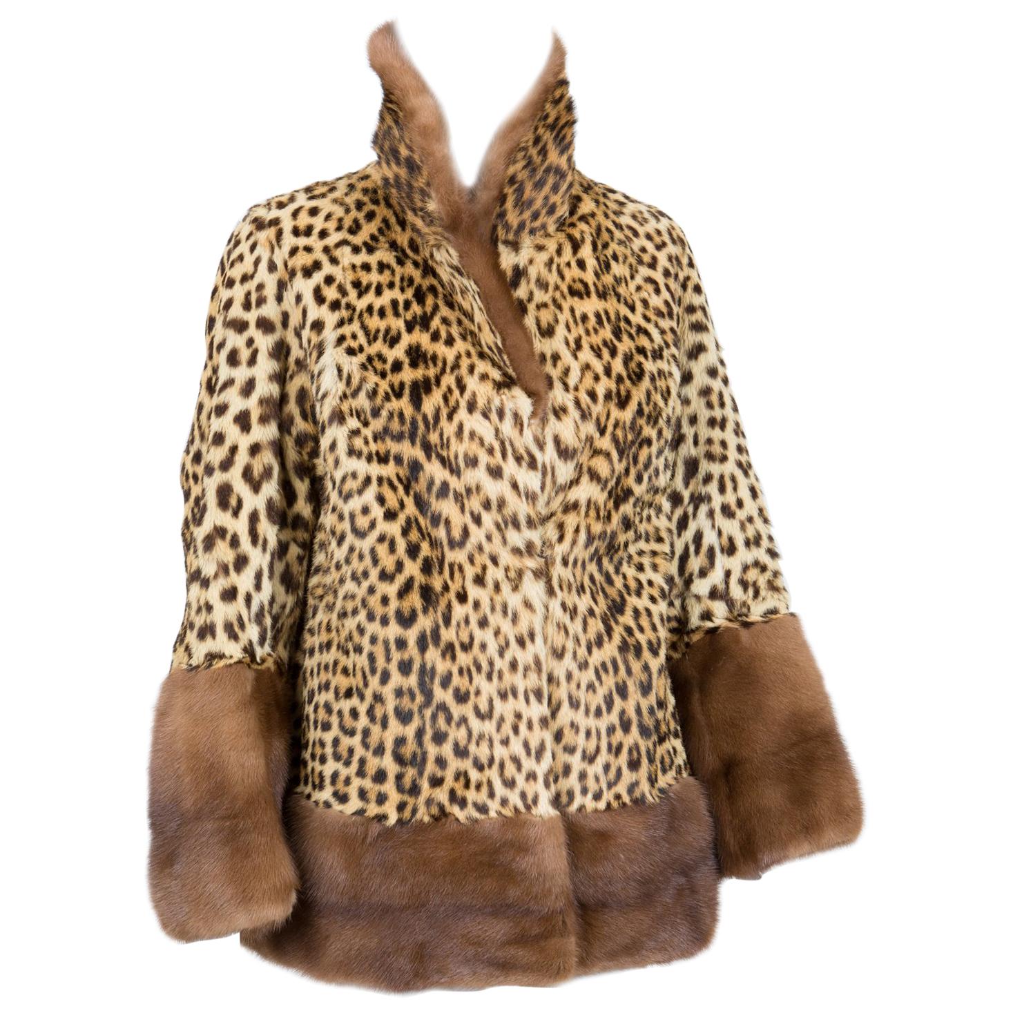 Panther Print Mink Coat 1950s