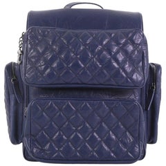 Chanel Casual Rock Airlines Backpack Quilted Calfskin Medium
