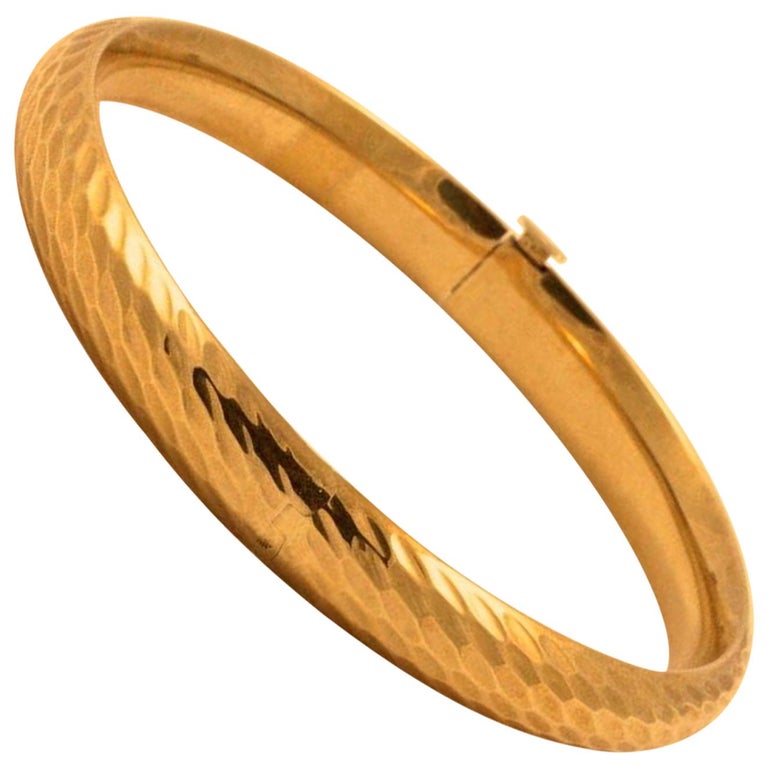 14k gold bangle earrings jewelry for sale