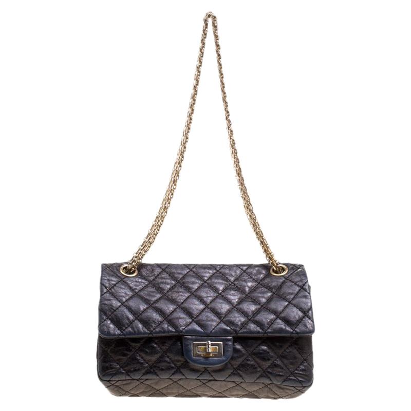 Chanel Black Quilted Leather Reissue Double Gusset Flap Bag