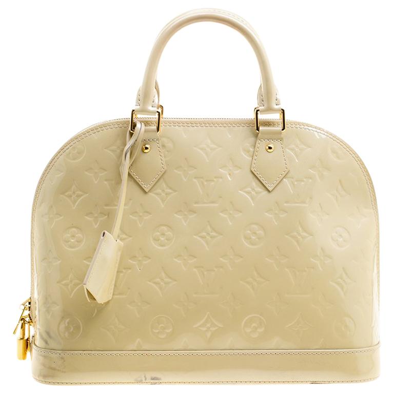 Louis Vuitton Perle Monogram Vernis Alma PM Bag For Sale at 1stDibs  louis vuitton  alma pm vernis, louis vuitton monogram vernis alma pm