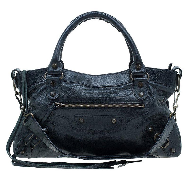 Balenciaga Black Leather First Classic Bag For Sale at 1stDibs