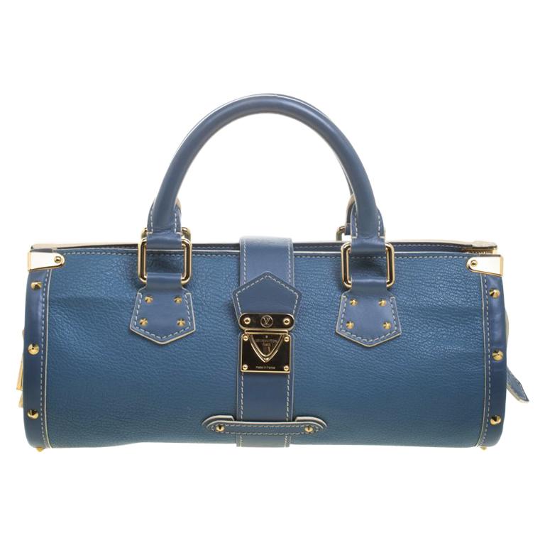 Louis Vuitton Blue Suhali Leather L'Epanoui PM Bag