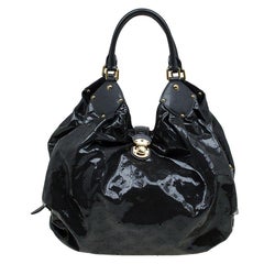 Louis Vuitton Grey Mahina Patent Leather Limited Edition Surya XL Bag