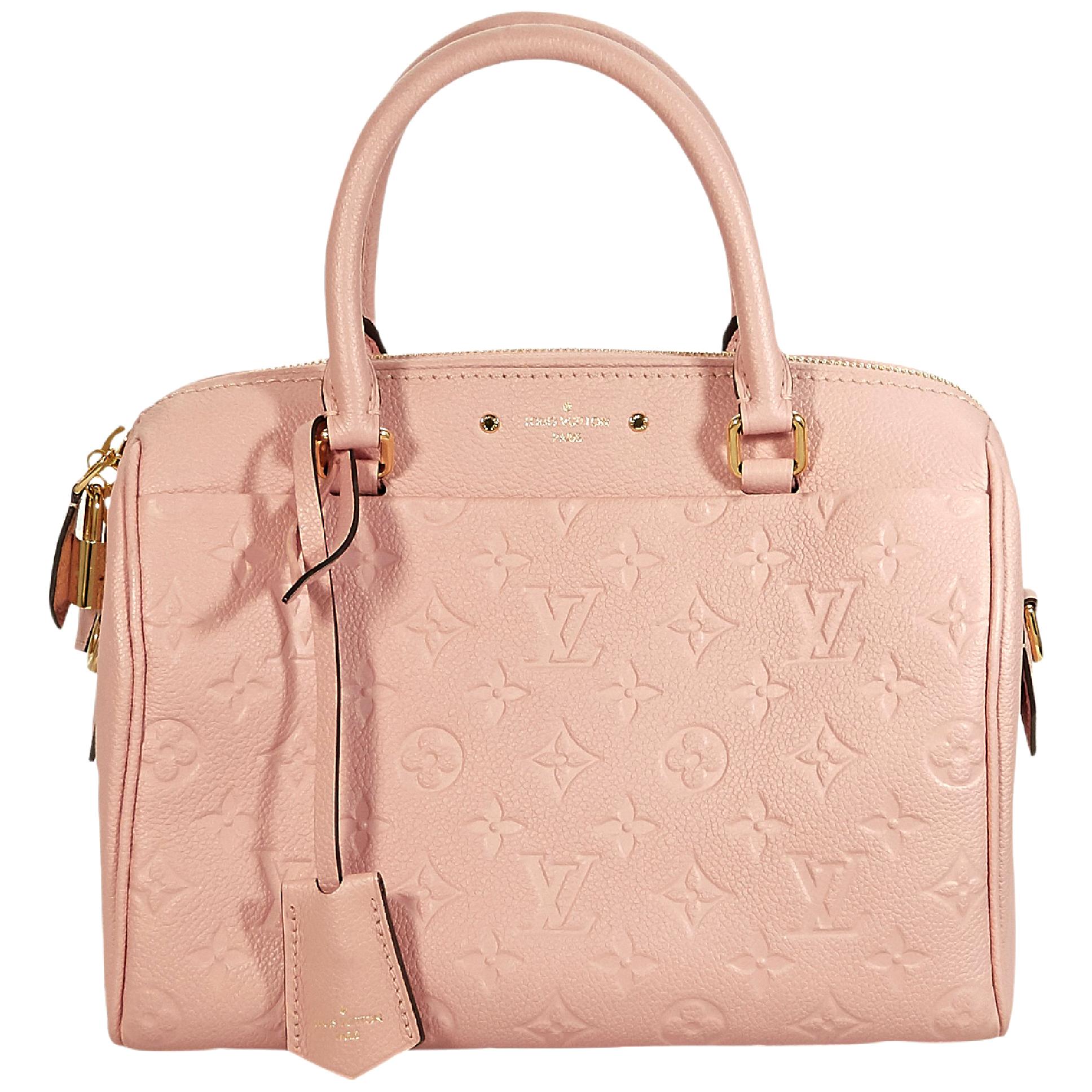 Pink Louis Vuitton Monogram Leather Speedy 25 Bag