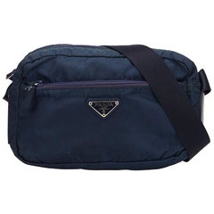 Prada Blue Nylon Crossbody Bag