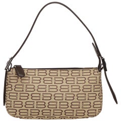 Balenciaga Brown BB Monogram Jacquard Baguette