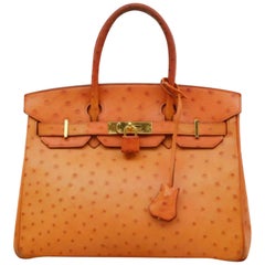 Orange Top Handle Bags
