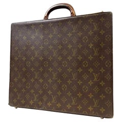 Vintage Louis Vuitton Monogram Briefcase Attache Trunk 223937 Brown Coated Canvas Laptop
