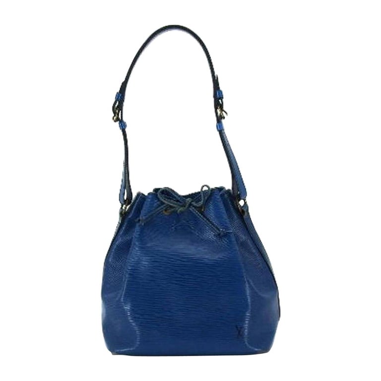 Louis Vuitton Petit Noe 213197 Blue Epi Leather Shoulder Bag For Sale ...
