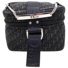 Dior Signature Oblique Monogram Trotter Vanity Chain Case 232569 Cosmetic Bag