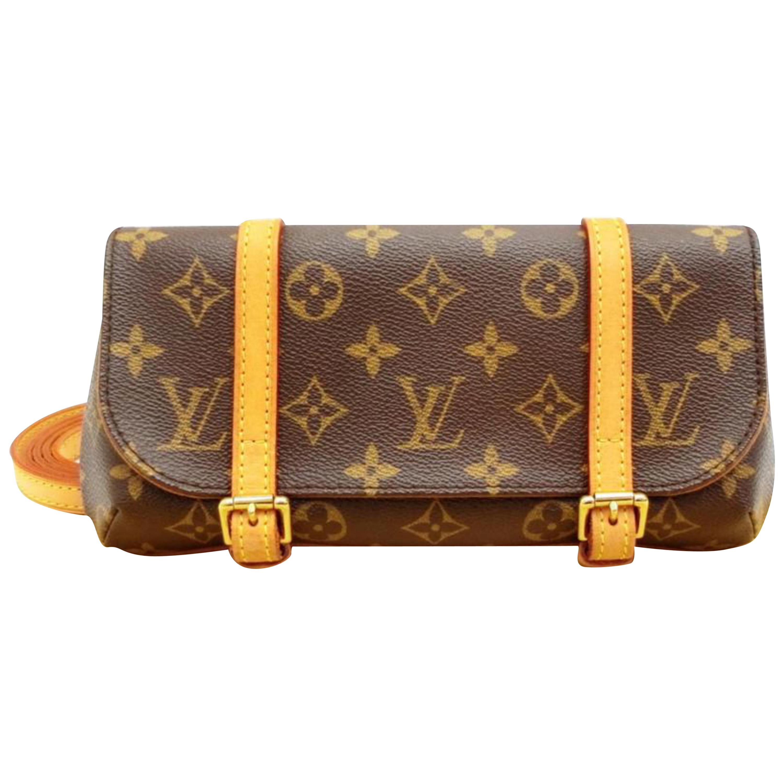 Louis Vuitton Monogram Bumbag Fanny Pack Belt Bag Crossbody at 1stDibs
