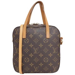 Louis Vuitton Spontini Handbag Monogram Canvas Brown 2197185