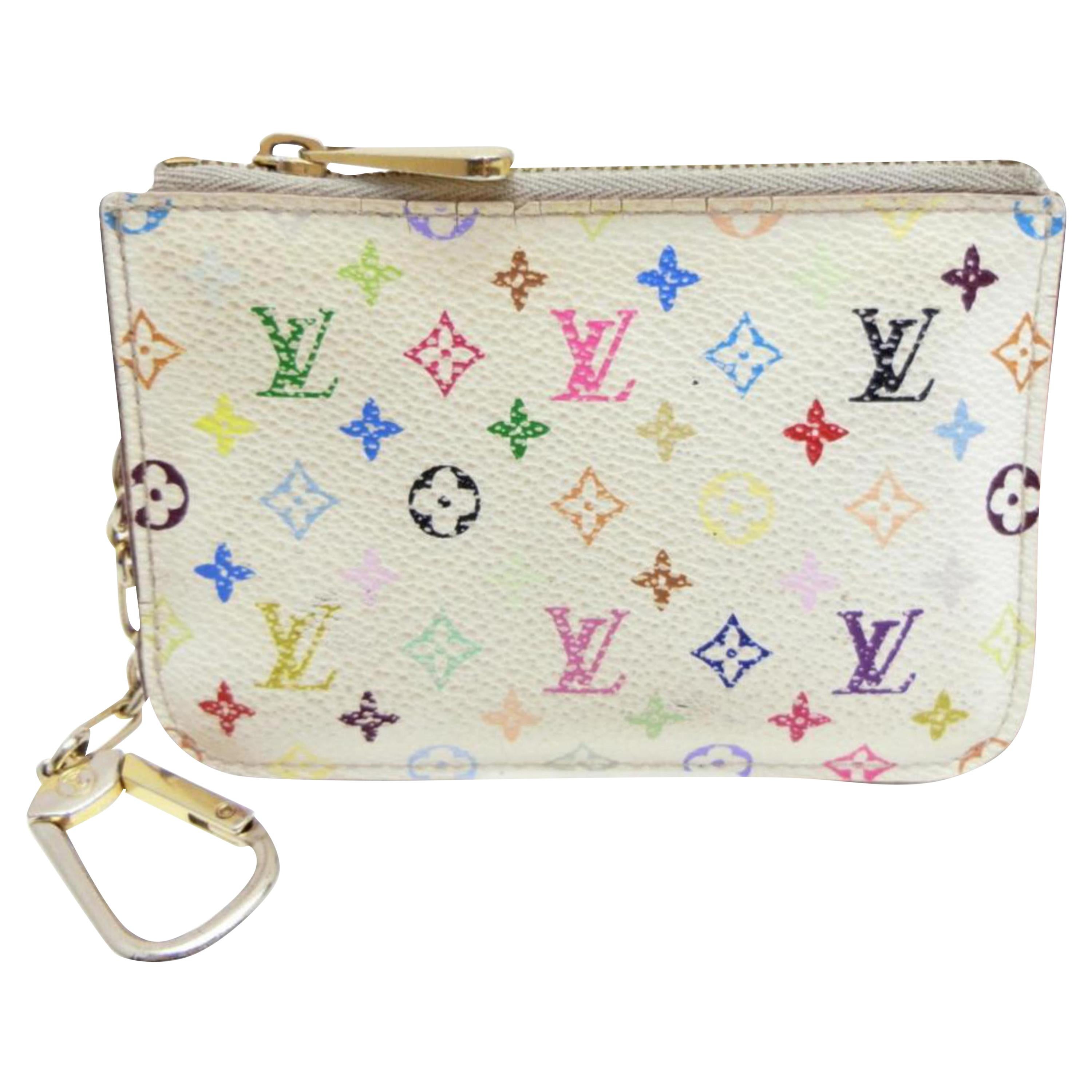 Louis Vuitton Pochette Monogram Multicolore Cles Nm Keys 232028 Cosmetic Bag