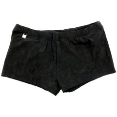 Louis Vuitton Dark Grey Monogram Logo Trunks Bathing Suit 226169 Shorts