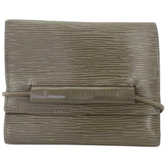 Louis Vuitton Taupe Pepper Port Monet Elastic 226604 Wallet