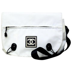 Vintage Chanel Waist Bag Sports Line Cc Fanny Pack 226173  Canvas Messenger Bag