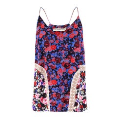 Mary Katrantzou Silk Floral Print Cami Top US 6