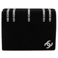 Chanel Diamante Clutch Strass Embellished Velvet