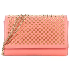 Christian Louboutin Paloma Clutch Spiked Leather