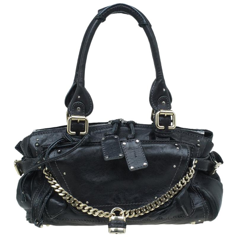 Chloe Black Leather Paddington Capsule Satchel For Sale at 1stDibs