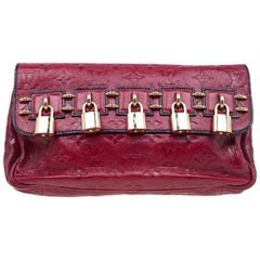 Louis Vuitton Red Monogram Leather My Deer Enigme Clutch