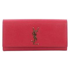 Used Saint Laurent Classic Monogram Clutch Leather