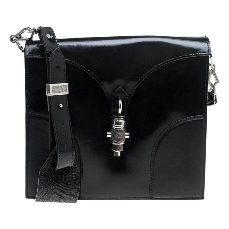 Proenza Schouler Black Leather Record Shoulder Bag For ...