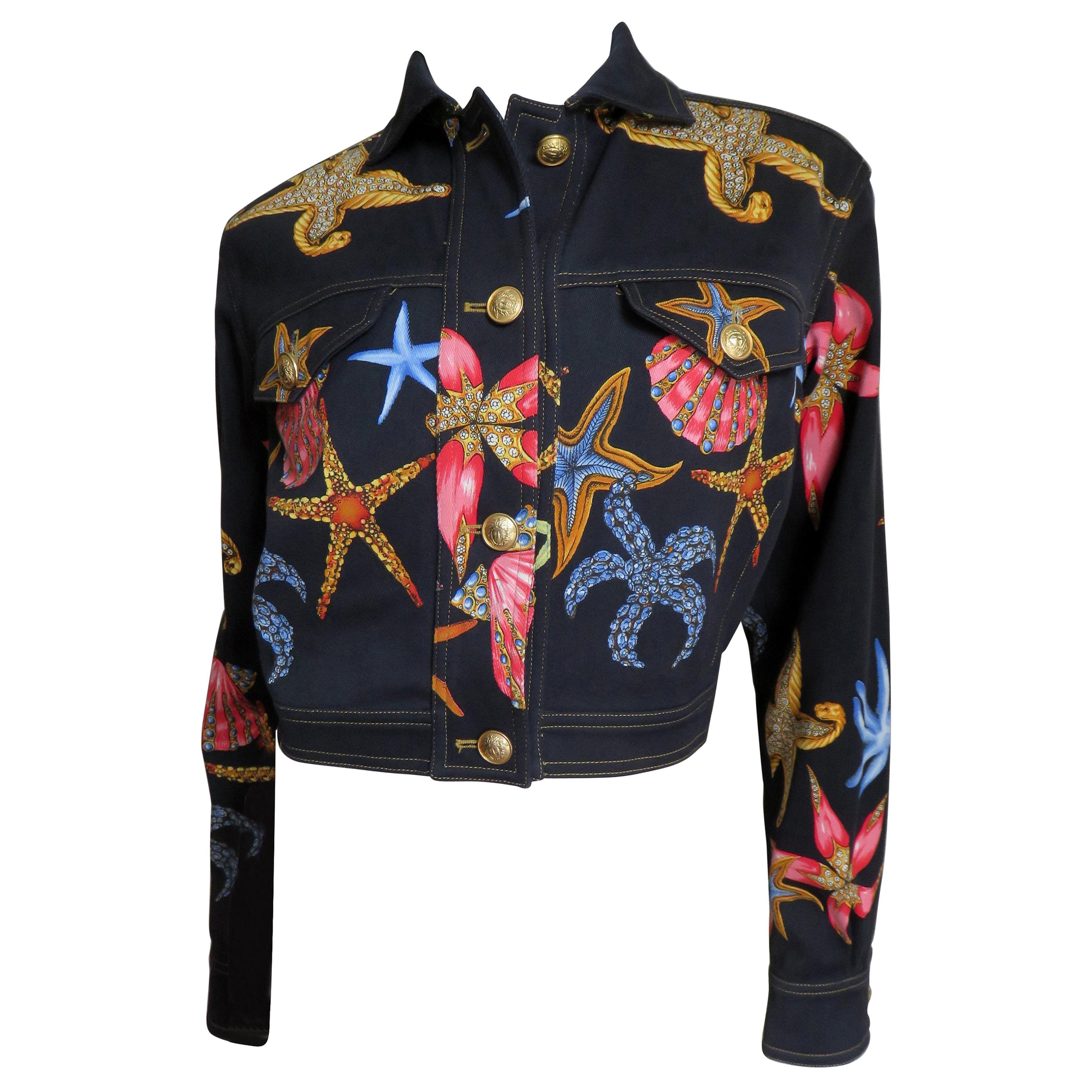 Gianni Versace Starfish Jacket S/S 1992 For Sale