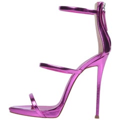 Giuseppe Zanotti NEW Pink Leather Evening Strappy Ankle Sandals Heels in Box
