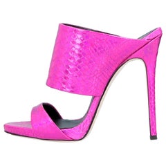 Giuseppe Zanotti NEW Pink Slides Mules Evening High Heels Sandals in Box