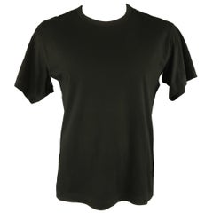 COMME des GARCONS HOMME PLUS Size M Black Cotton Slit Sleeve T-shirt