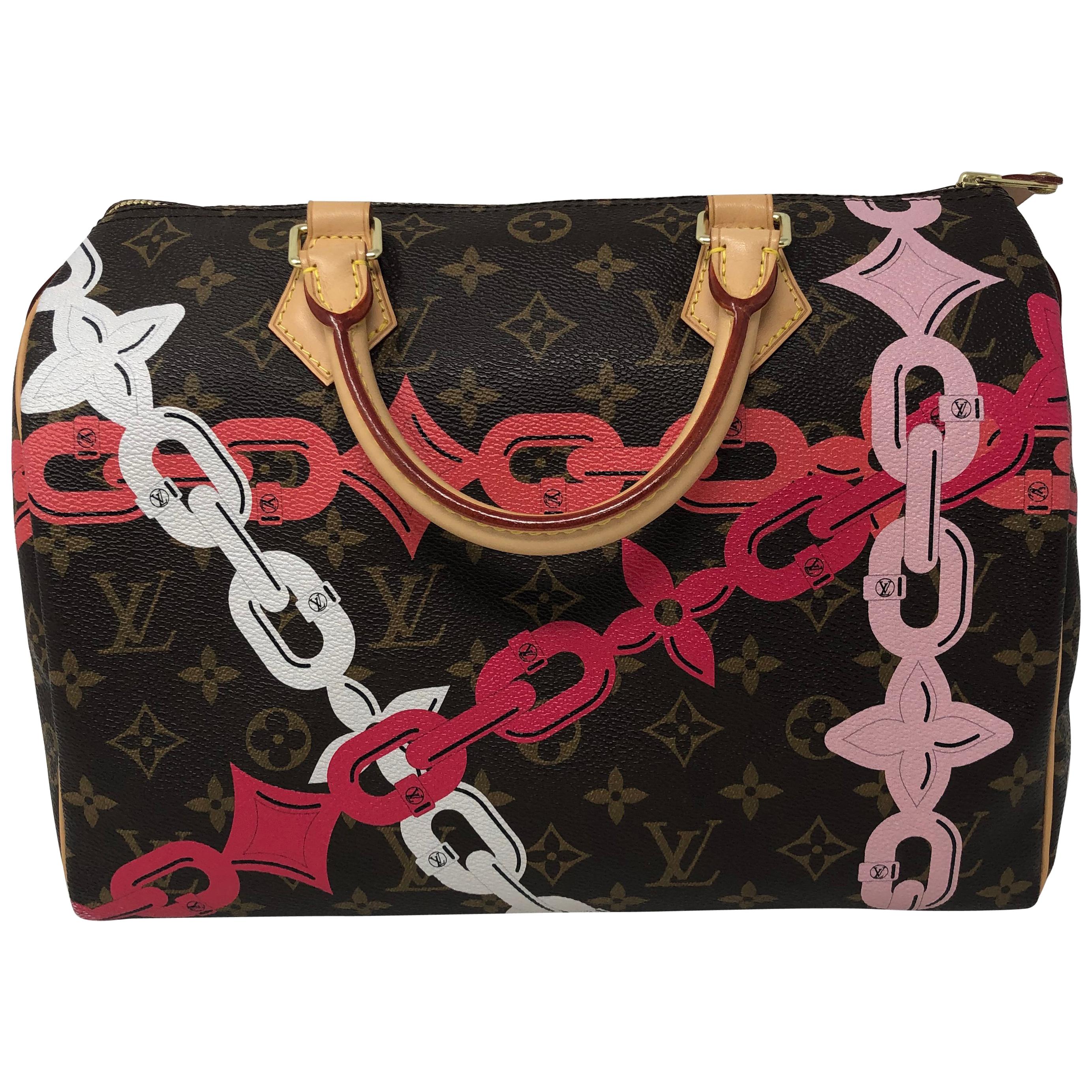 LOUIS VUITTON LIMITED EDITION CHAIN SPEEDY 20