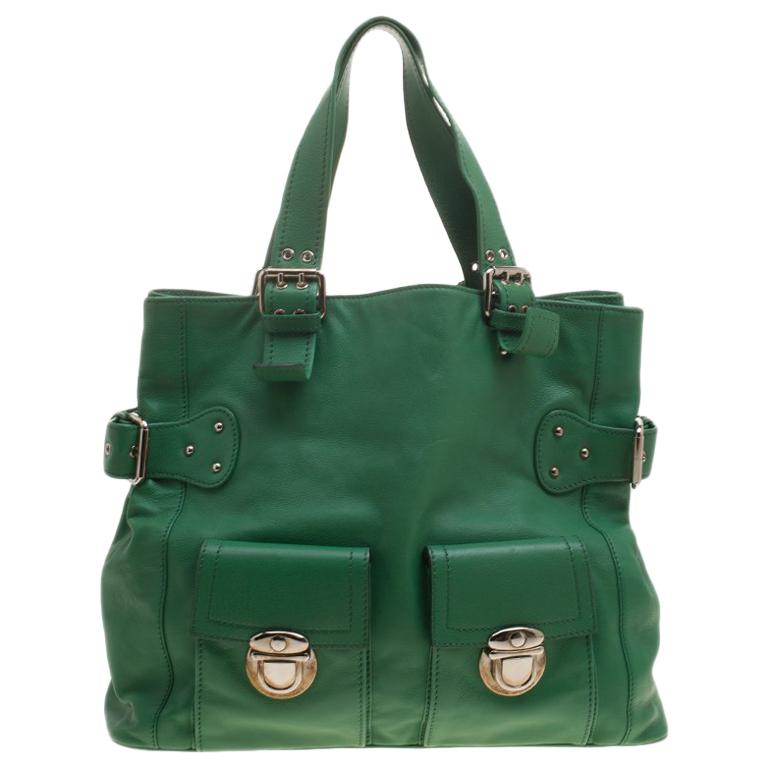 Marc Jacobs Green Leather Stella Tote For Sale at 1stDibs | marc jacobs ...