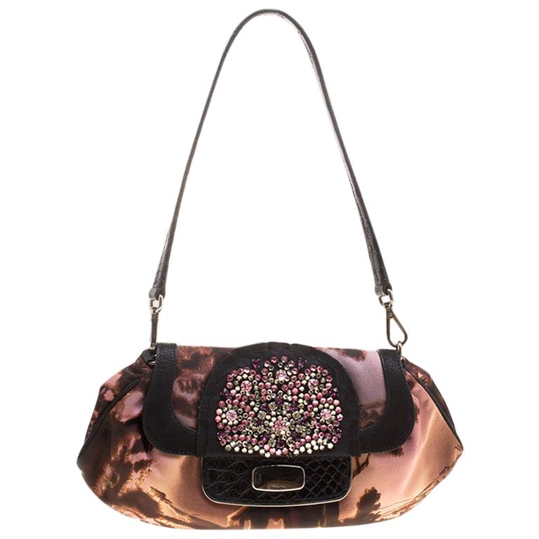 prada crystal nylon bag