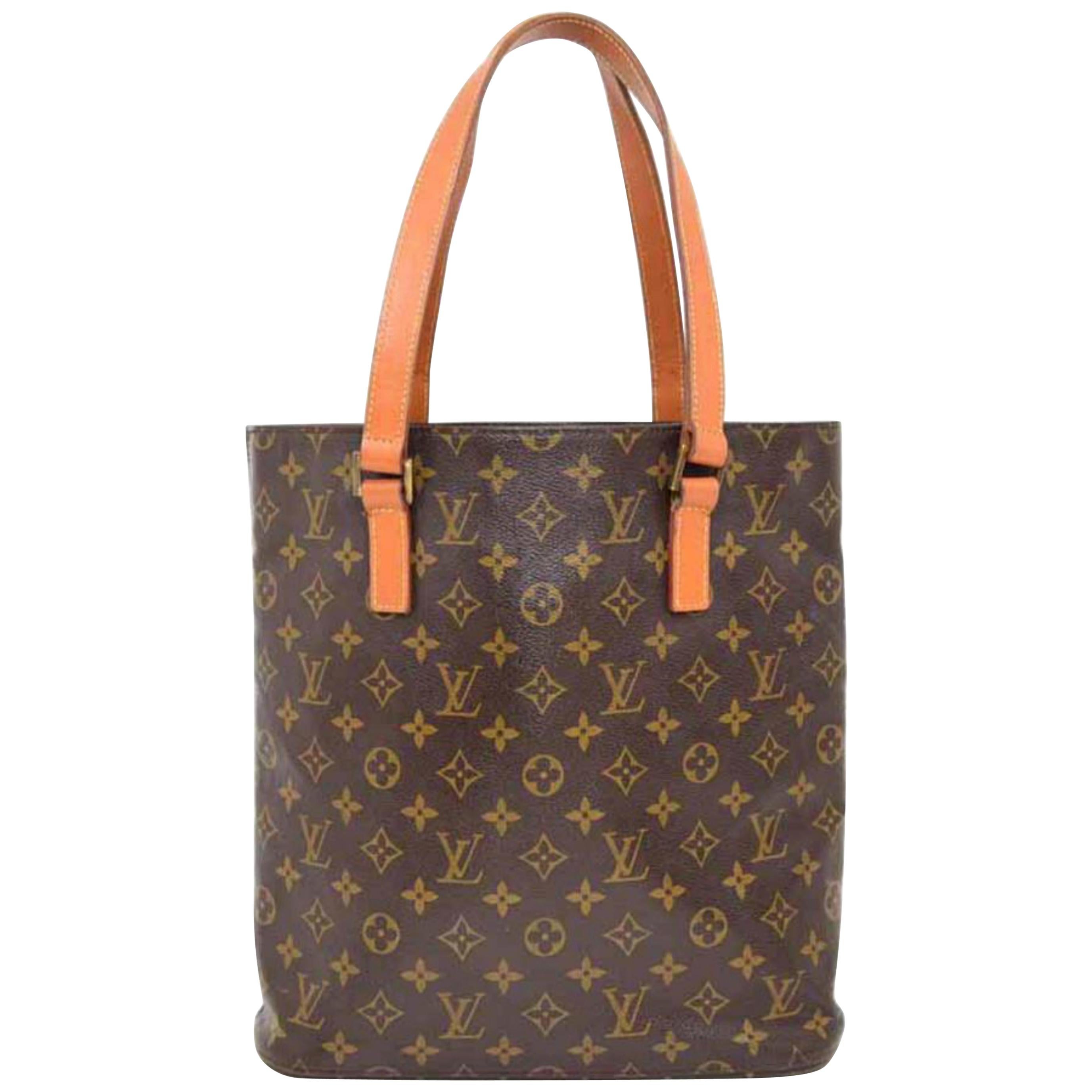 Louis Vuitton Vavin Monogram Gm 226719 Brown Coated Canvas Tote For Sale