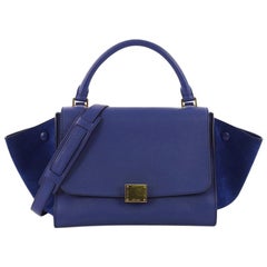 Celine Trapeze Handbag Leather Small