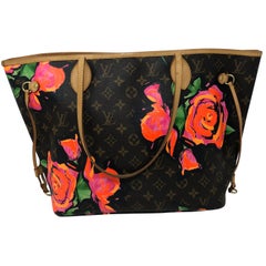 Rank SA] LOUIS VUITTON M21352 Neverfull MM Floral Rose Tote Bag  "RFID" [Used]