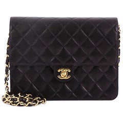 Chanel Used Clutch with Chain Quilted Leather Small